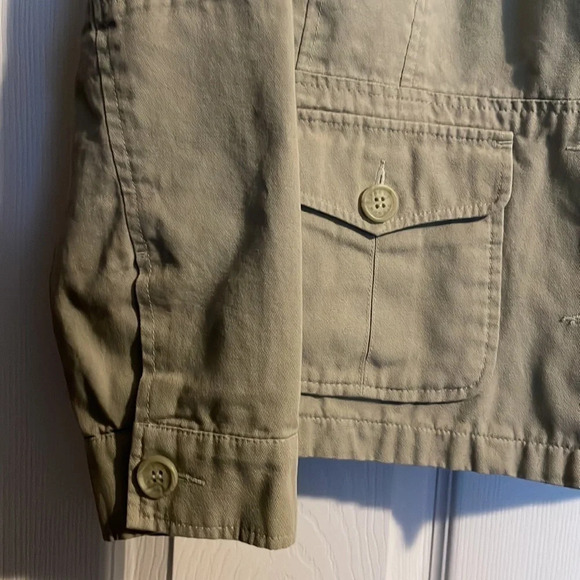 Giacca Gallery women’s tan lined utility jacket size medium - Picture 4 of 7